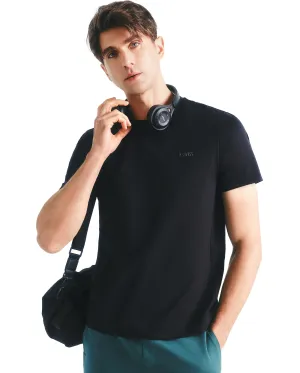 1011633-008 | MEN'S K-SWISS LOGO MIRCO-FLEECE T-SHIRT | BLACK