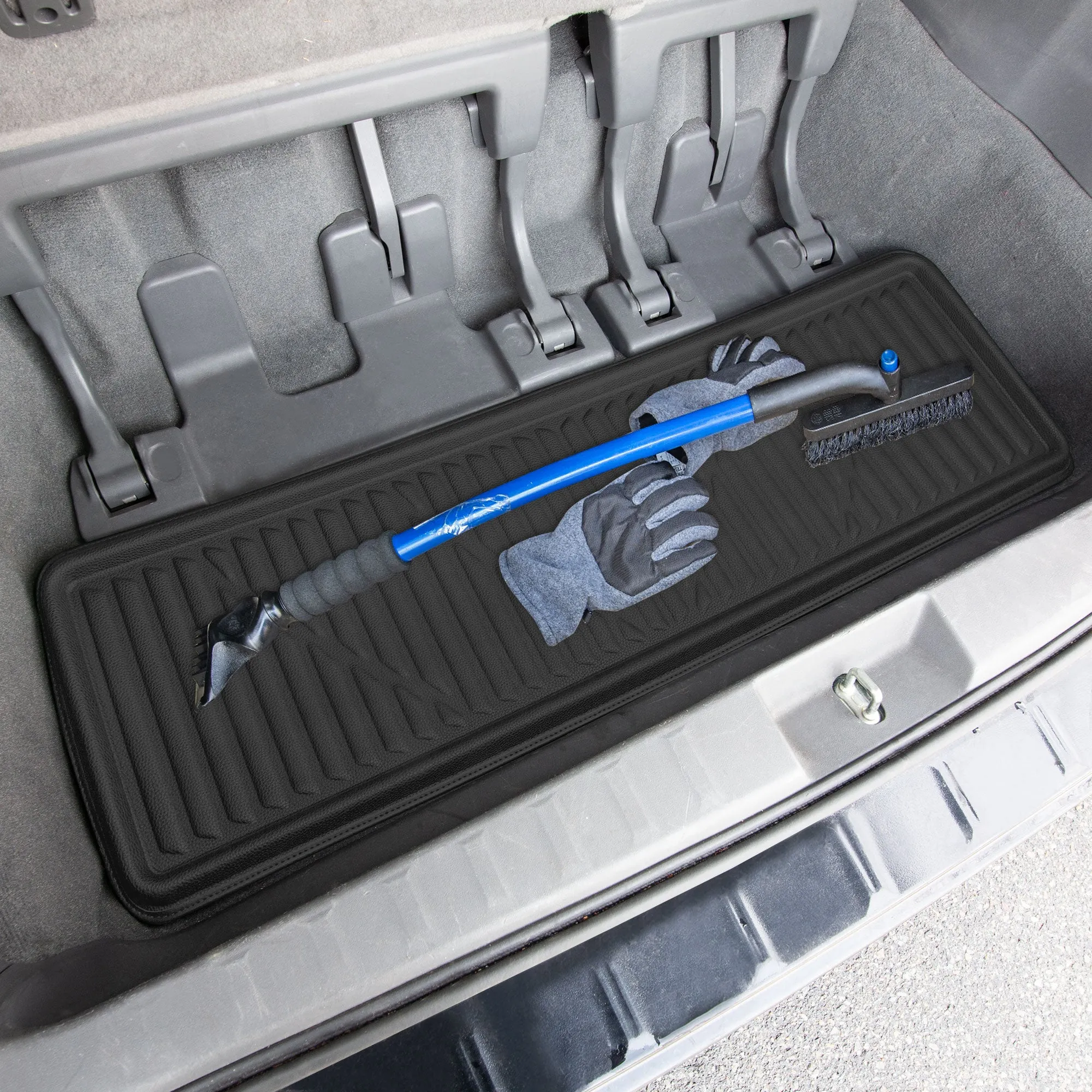 2011 - 2020 Toyota Sienna Faux Leather Custom Fit trunk Mats - Black