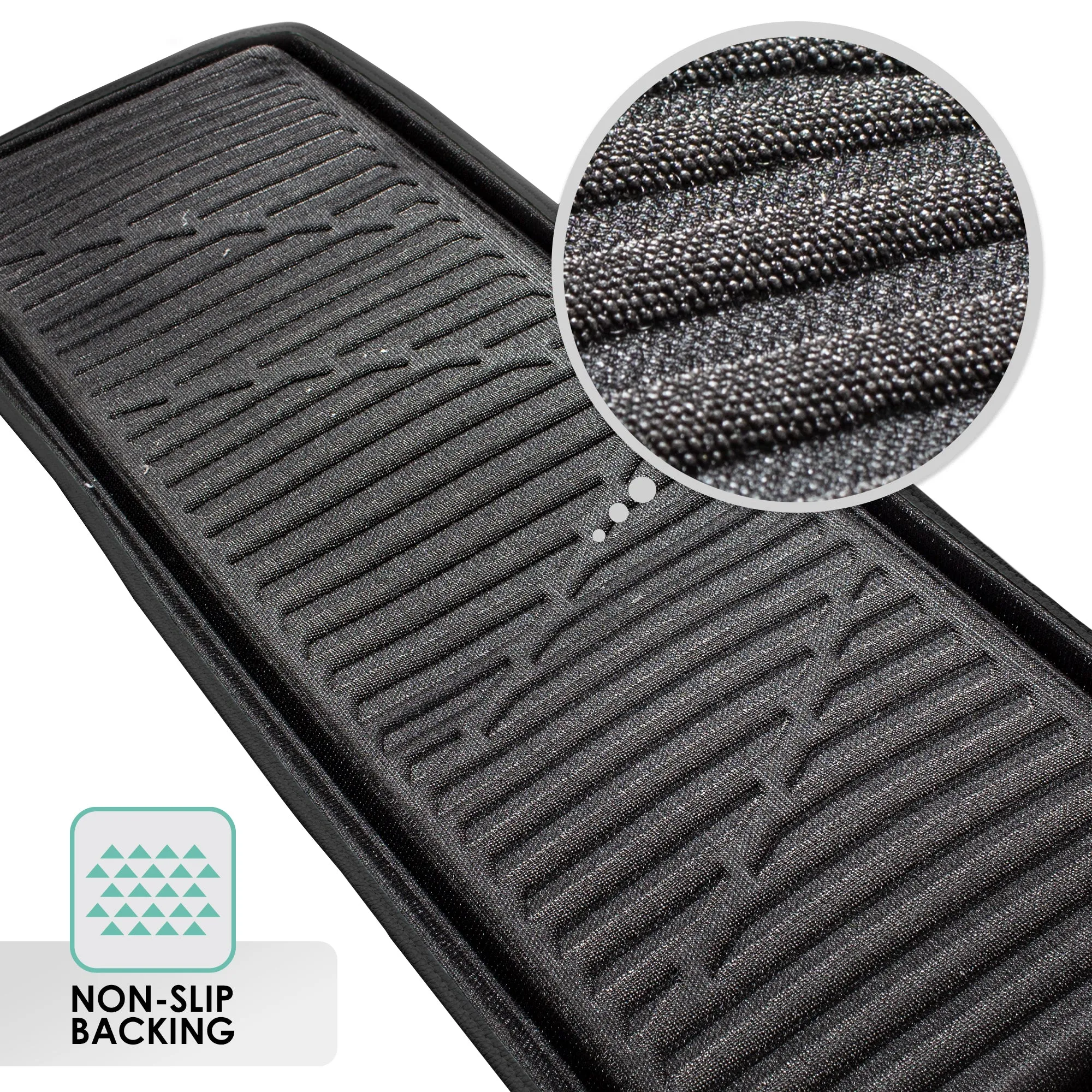 2011 - 2020 Toyota Sienna Faux Leather Custom Fit trunk Mats - Black
