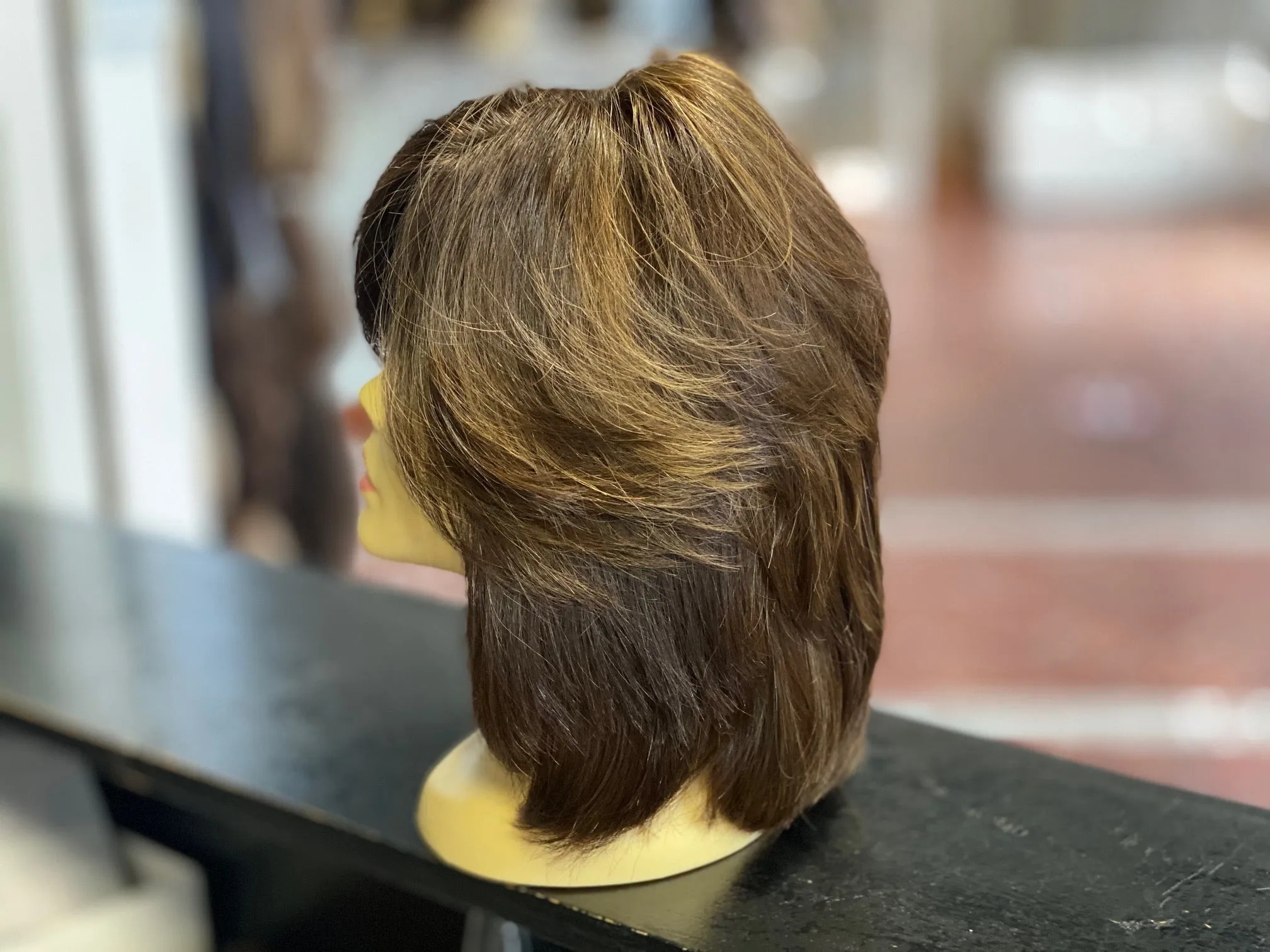 8LYR-014 100% virgin European Natural Human Hair Light Brown with blond highlights