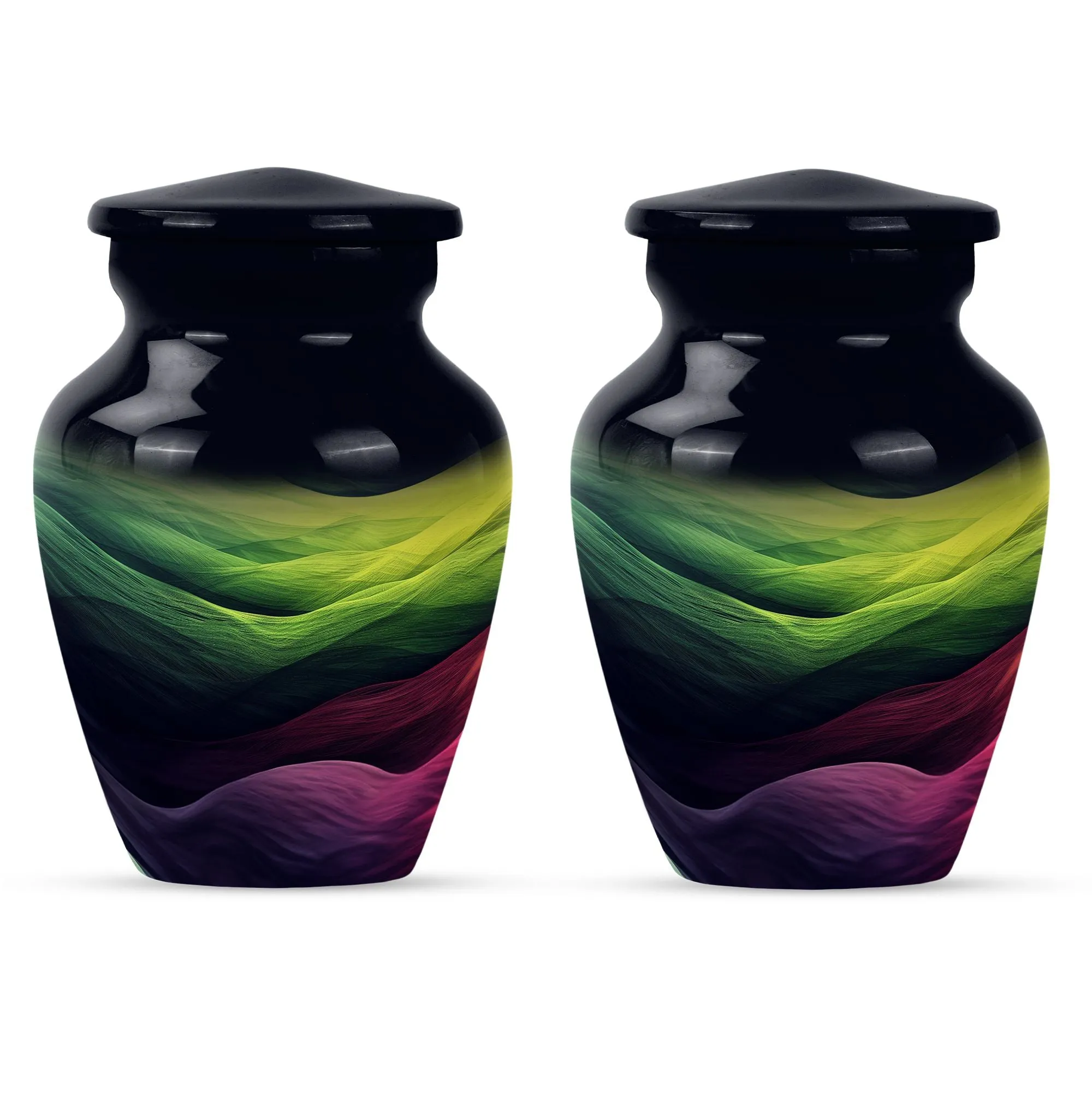 Abstract Remembrance: Embraced Memorial Urn For Ashes