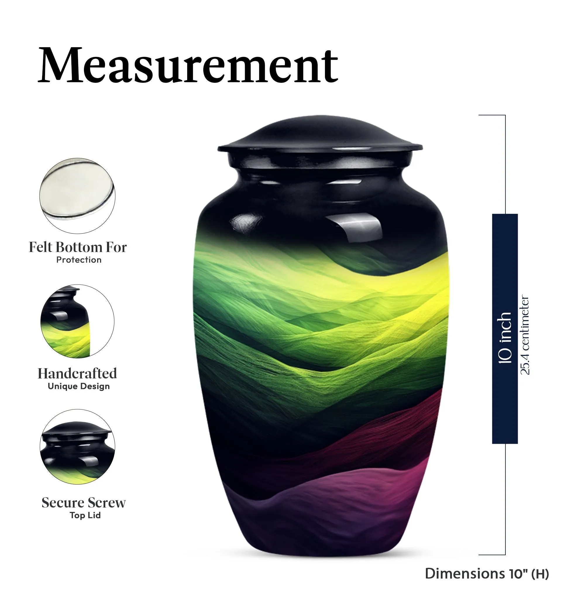 Abstract Remembrance: Embraced Memorial Urn For Ashes