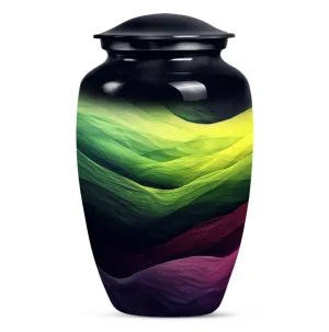 Abstract Remembrance: Embraced Memorial Urn For Ashes