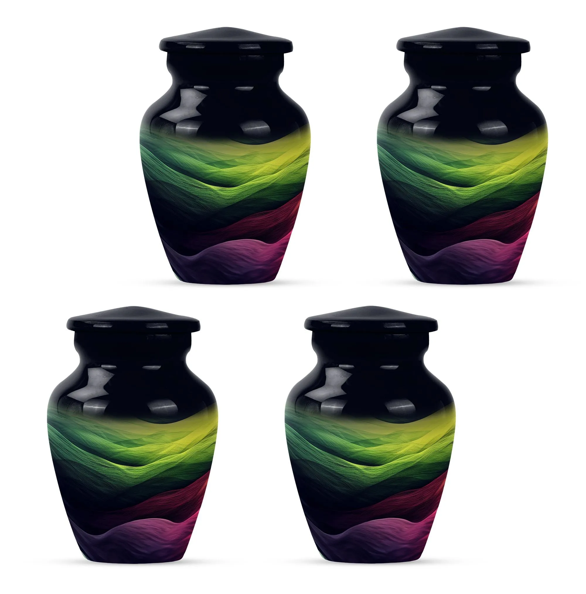 Abstract Remembrance: Embraced Memorial Urn For Ashes
