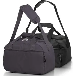 Aerolite Ryanair 40x20x25cm Cabin Bags with 5 Year Guarantee Maximum Size Carry On Premium Bag Holdall Small Lightweight Cabin Luggage Under seat Flight Travel Duffel Bag, Set of 2