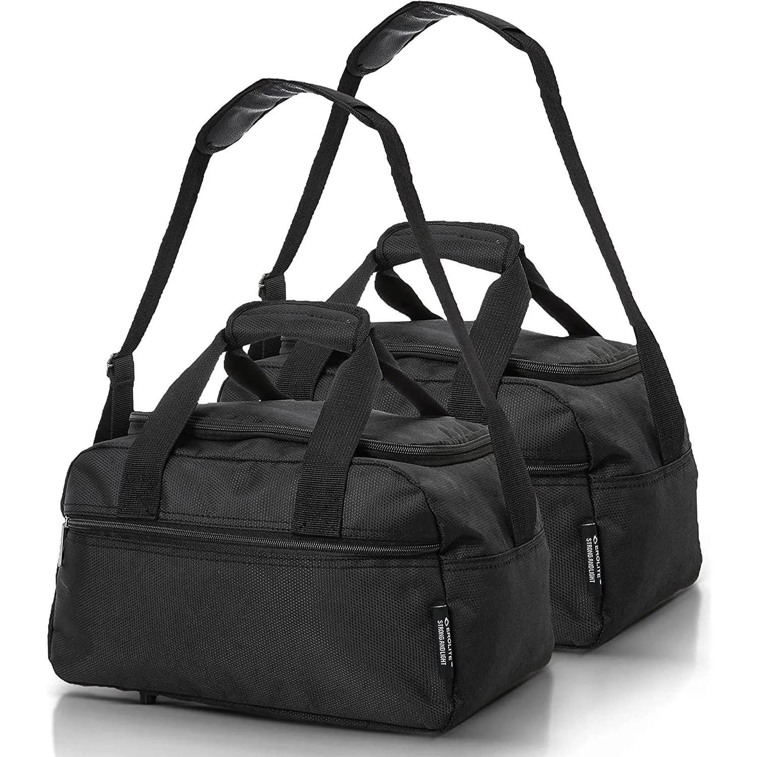 Aerolite Ryanair 40x20x25cm Cabin Bags with 5 Year Guarantee Maximum Size Carry On Premium Bag Holdall Small Lightweight Cabin Luggage Under seat Flight Travel Duffel Bag, Set of 2