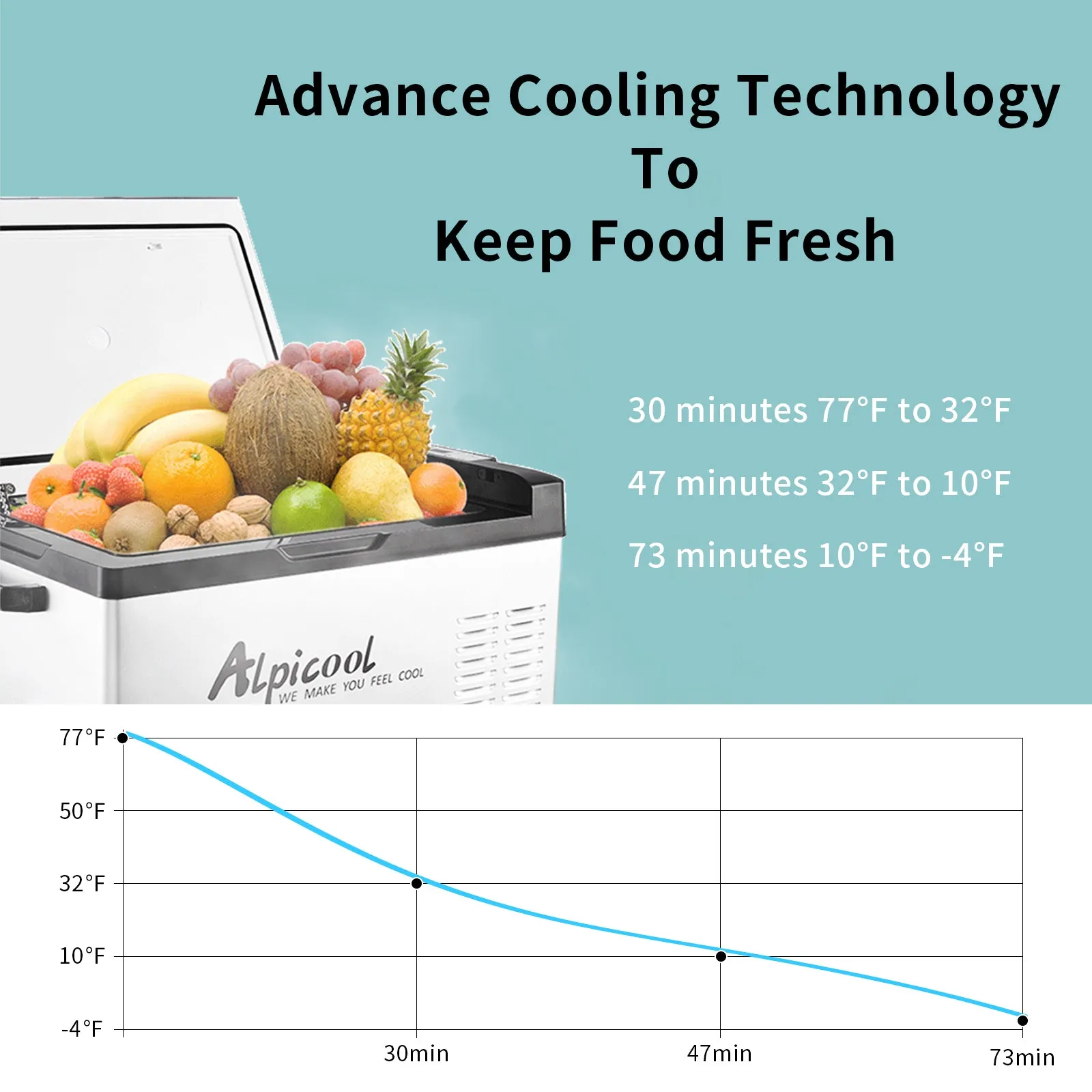 Alpicool C40 Portable Car Fridge