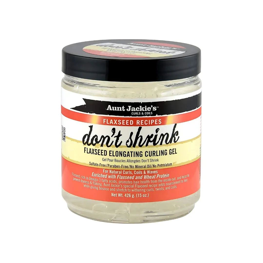 Aunt Jackie's Flaxseed Recipe Don't Shrink Flaxseed Elongating Curling Gel - 15 oz