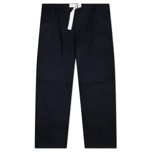 Belted Trousers - Dark Navy