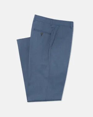BLUE TROPICAL WOOL TROUSERS