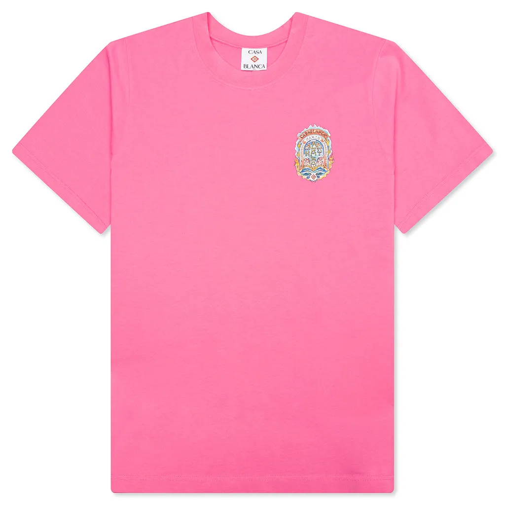 Casa Way Skate Printed T-Shirt - Pink