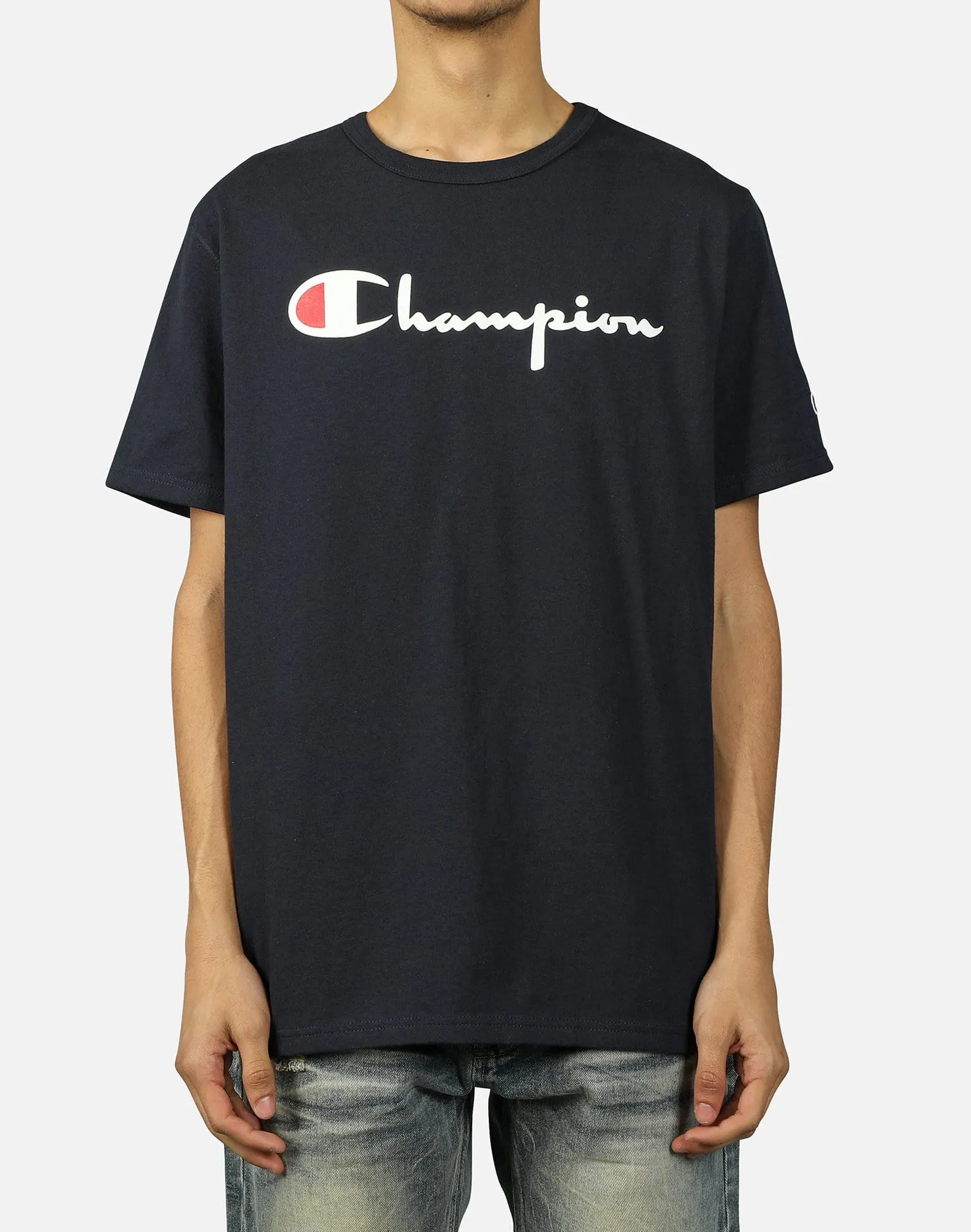 Champion Heritage Script Logo Tee