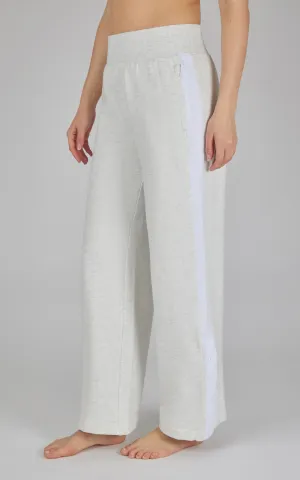 Cloud Plush Wide Leg Pant with Snap Detail