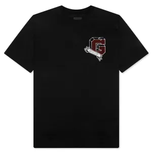 College T-Shirt - Black