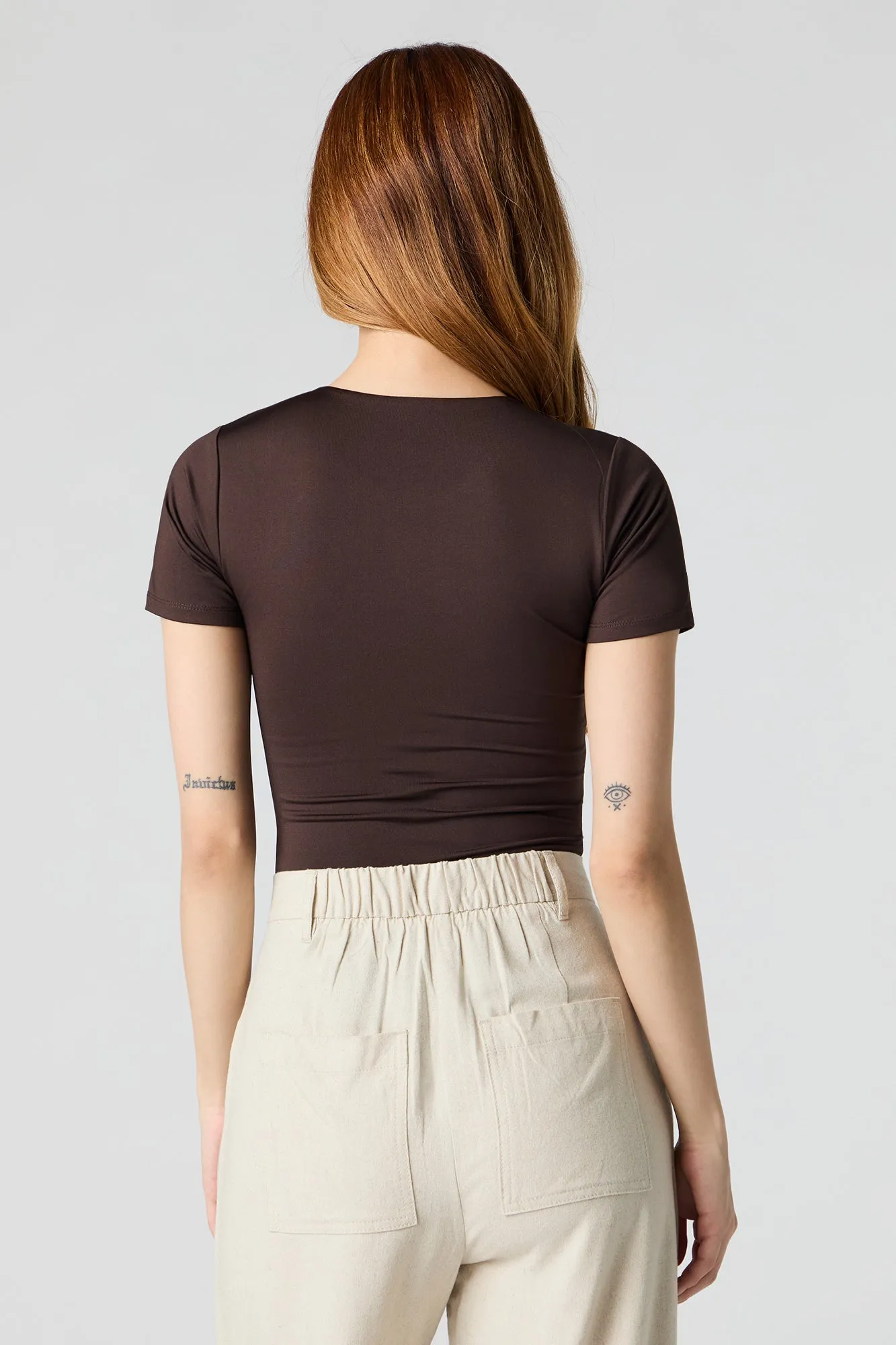 Contour Round Neck Short Sleeve Bodysuit