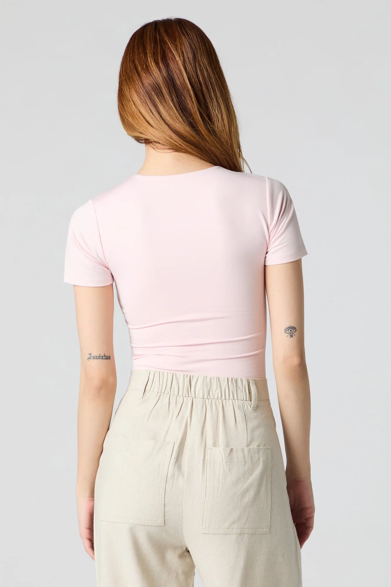 Contour Round Neck Short Sleeve Bodysuit