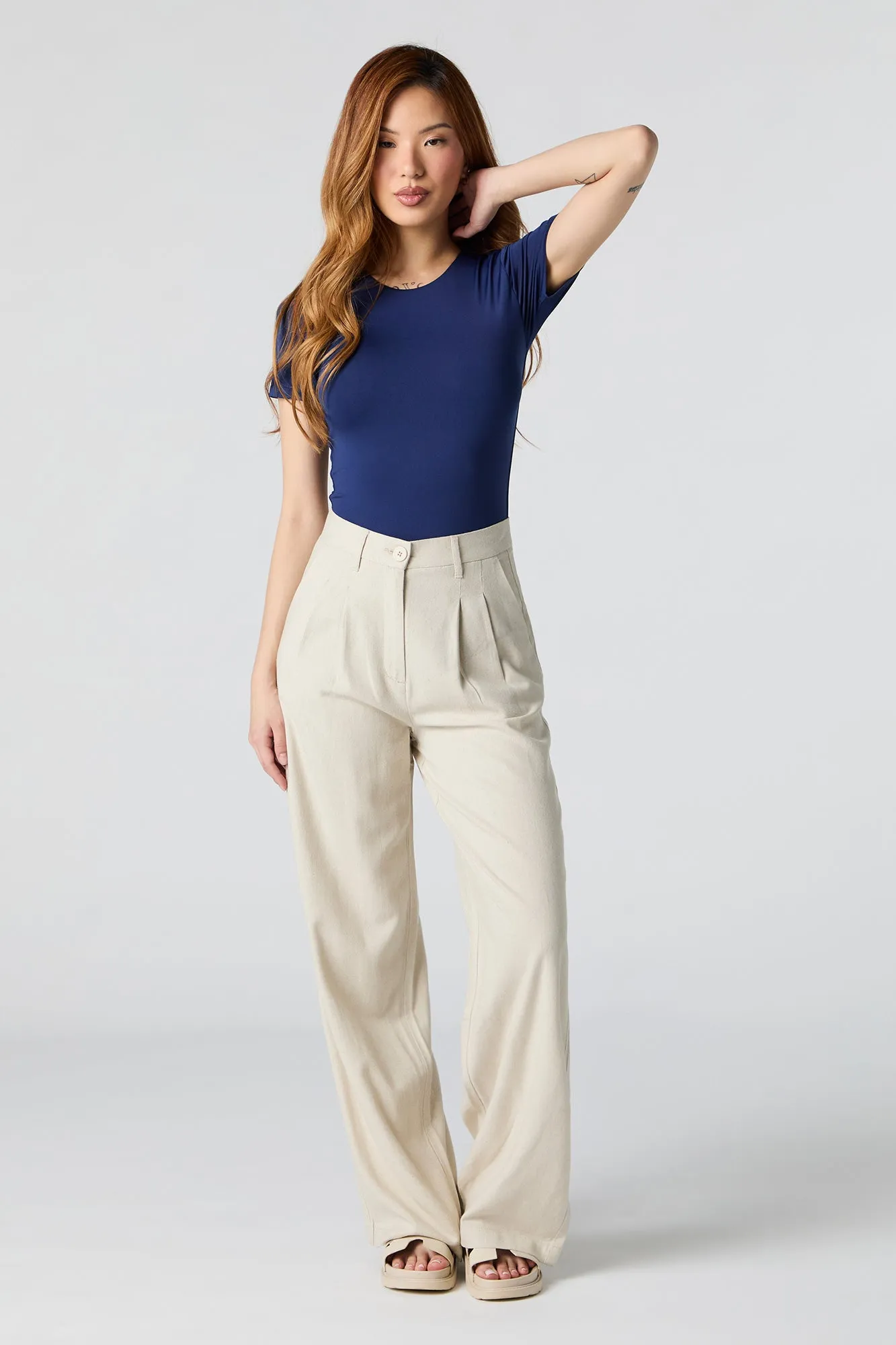 Contour Round Neck Short Sleeve Bodysuit