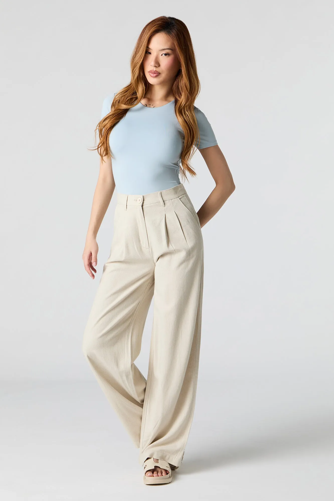 Contour Round Neck Short Sleeve Bodysuit