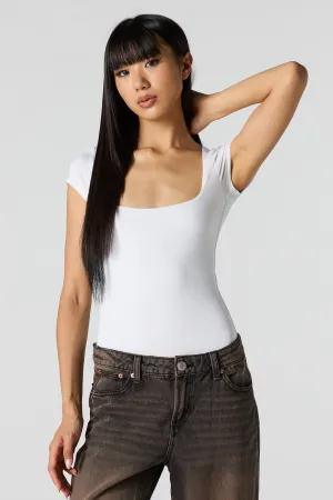 Contour Square Neck Short Sleeve Bodysuit
