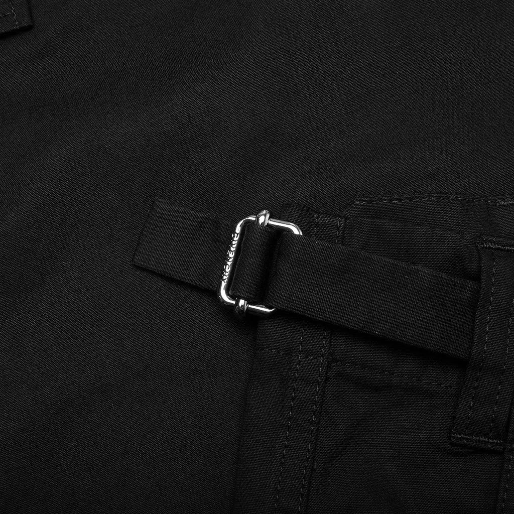 Cotton Cargo Pants - Black