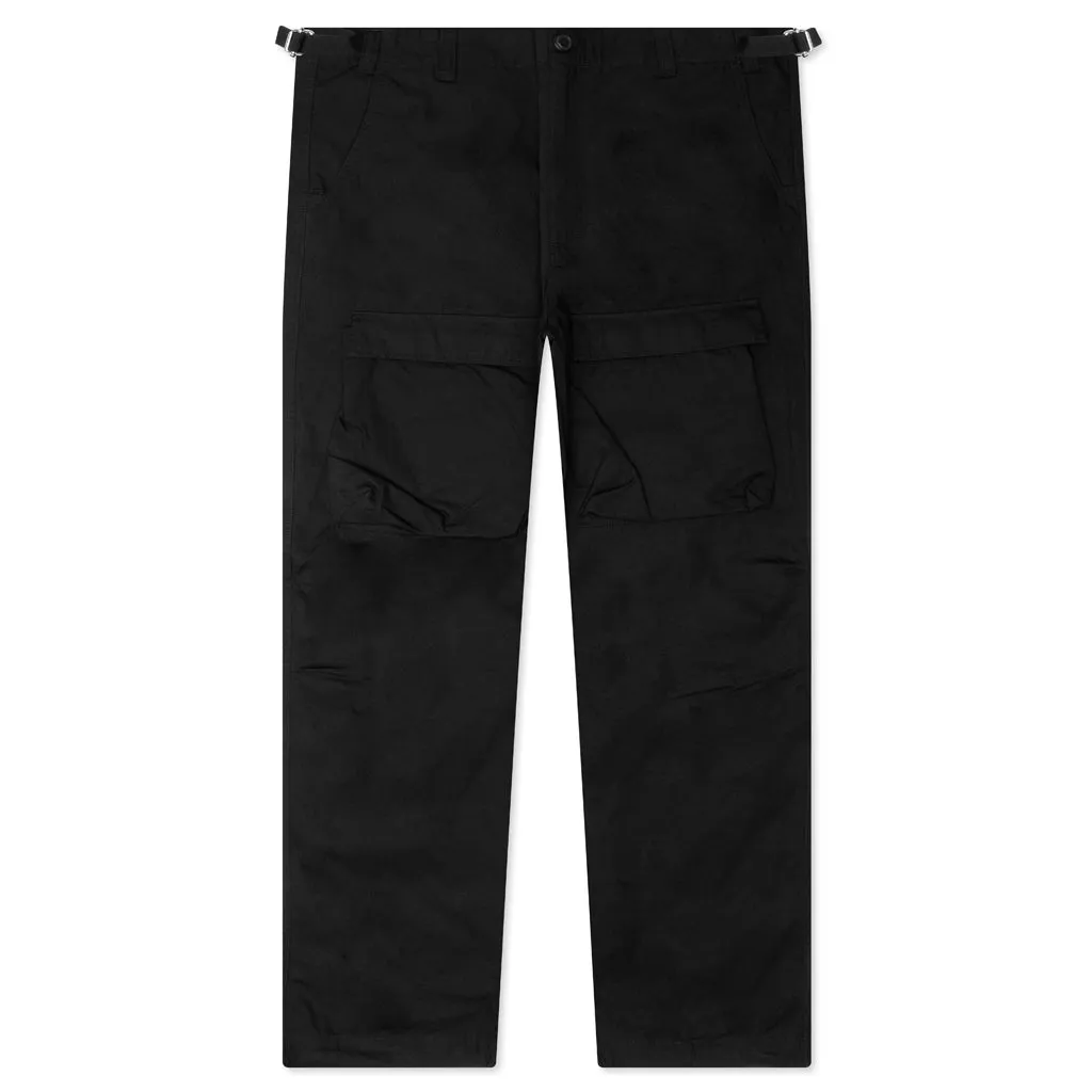 Cotton Cargo Pants - Black