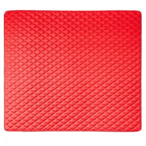 Deluxe Heavy-Duty Diamond Pattern Multi-Purpose Non-Slip Faux Leather Cargo Liner Red, 46
