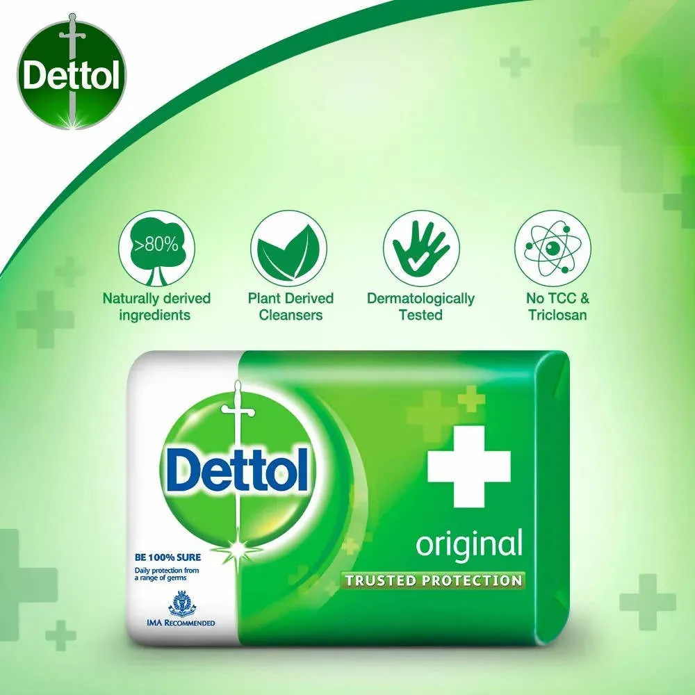 Dettol Anti Bacterial Original Soap - 3.5 oz