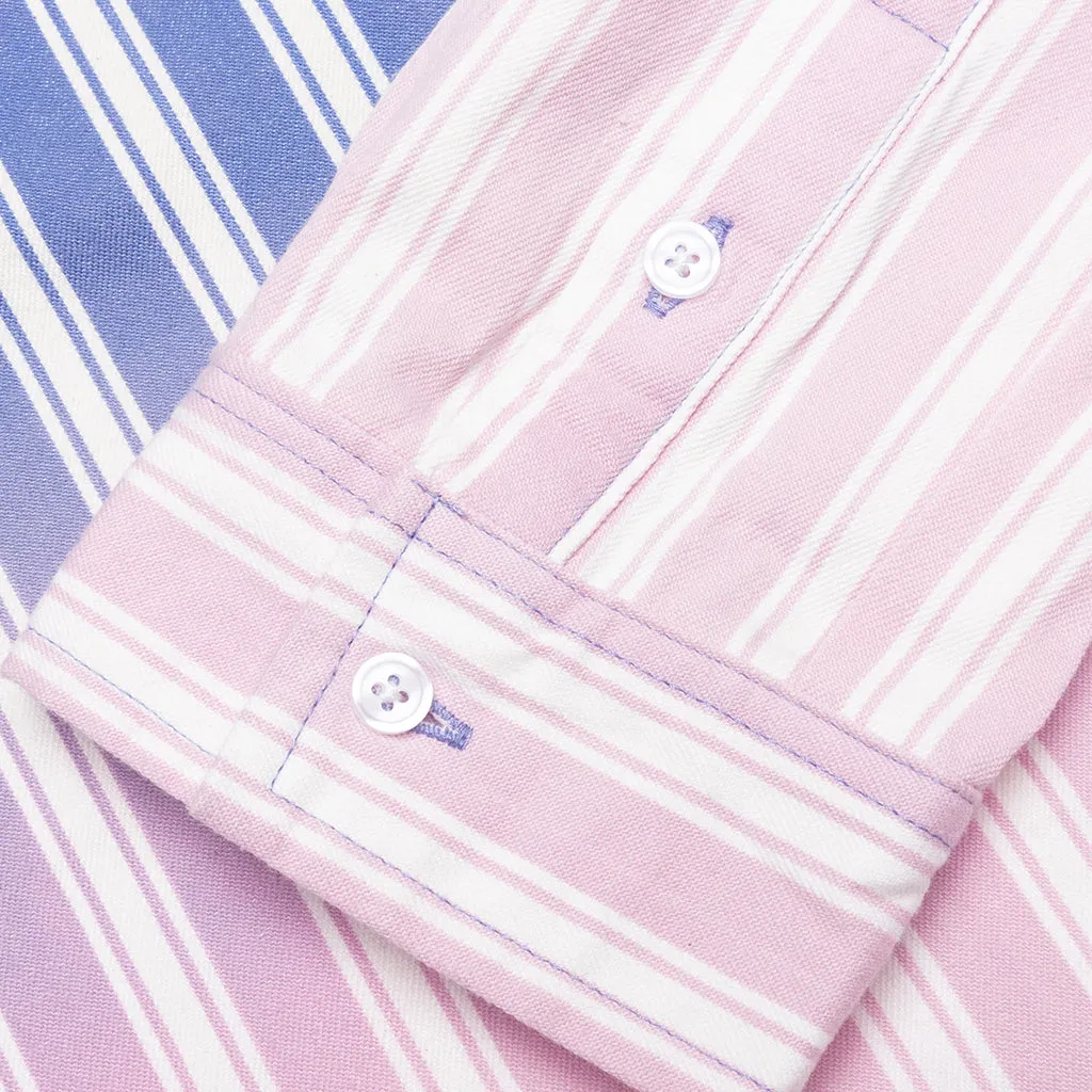 Fade Button Down - Blue