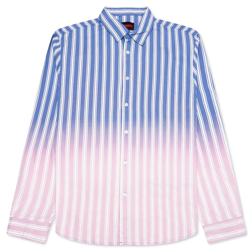 Fade Button Down - Blue