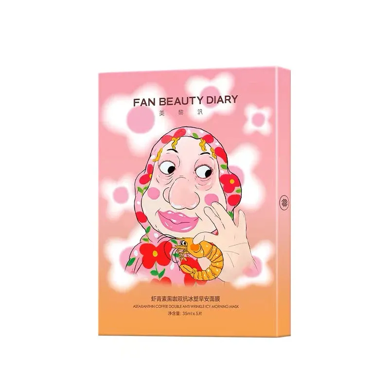 Fan Beauty Astaxanthin Coffee Double Anti Wrinkle Icy Morning Mask 5pcs