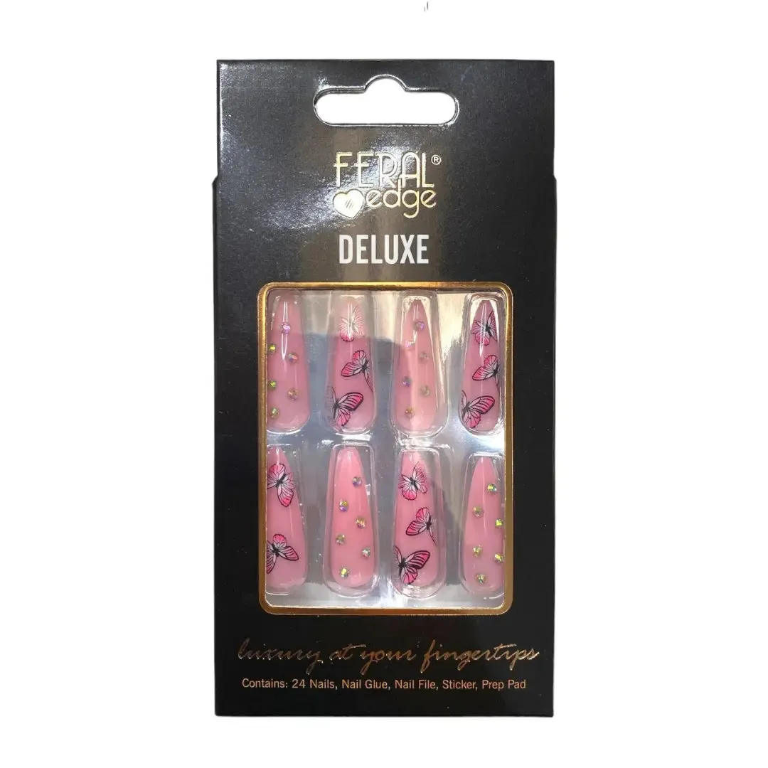 Feral Edge High Quality Press On Nails Deluxe - Born to Shine