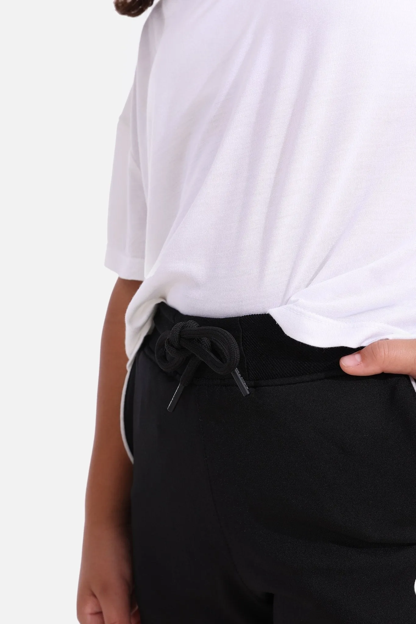 Girls Black Straight Trousers
