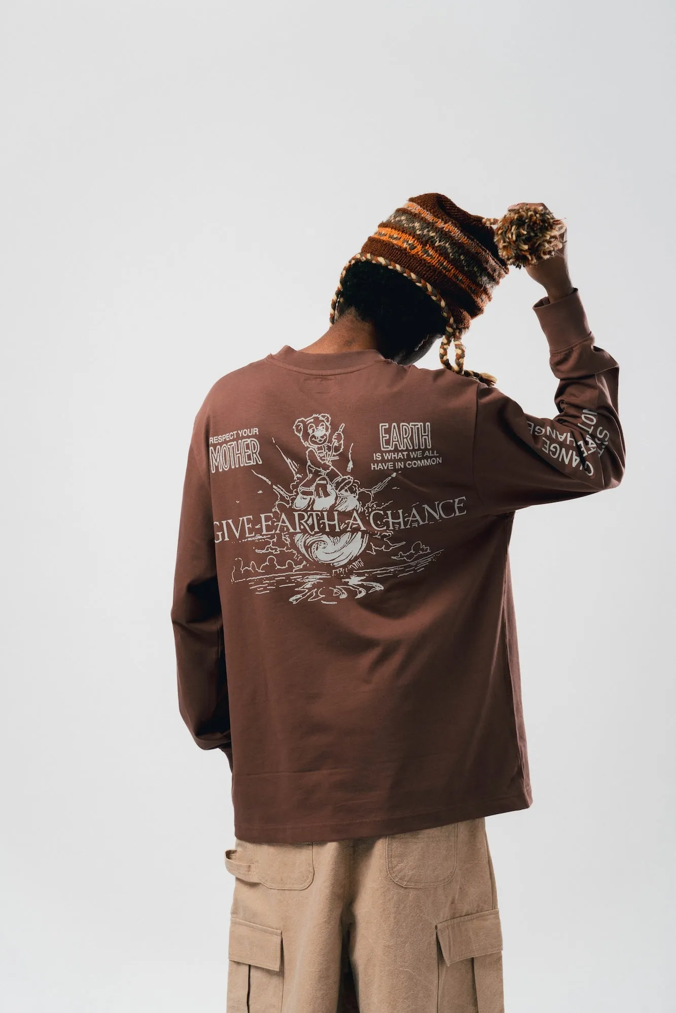 Give Earth a Chance Cuffed L/S (mulberry)