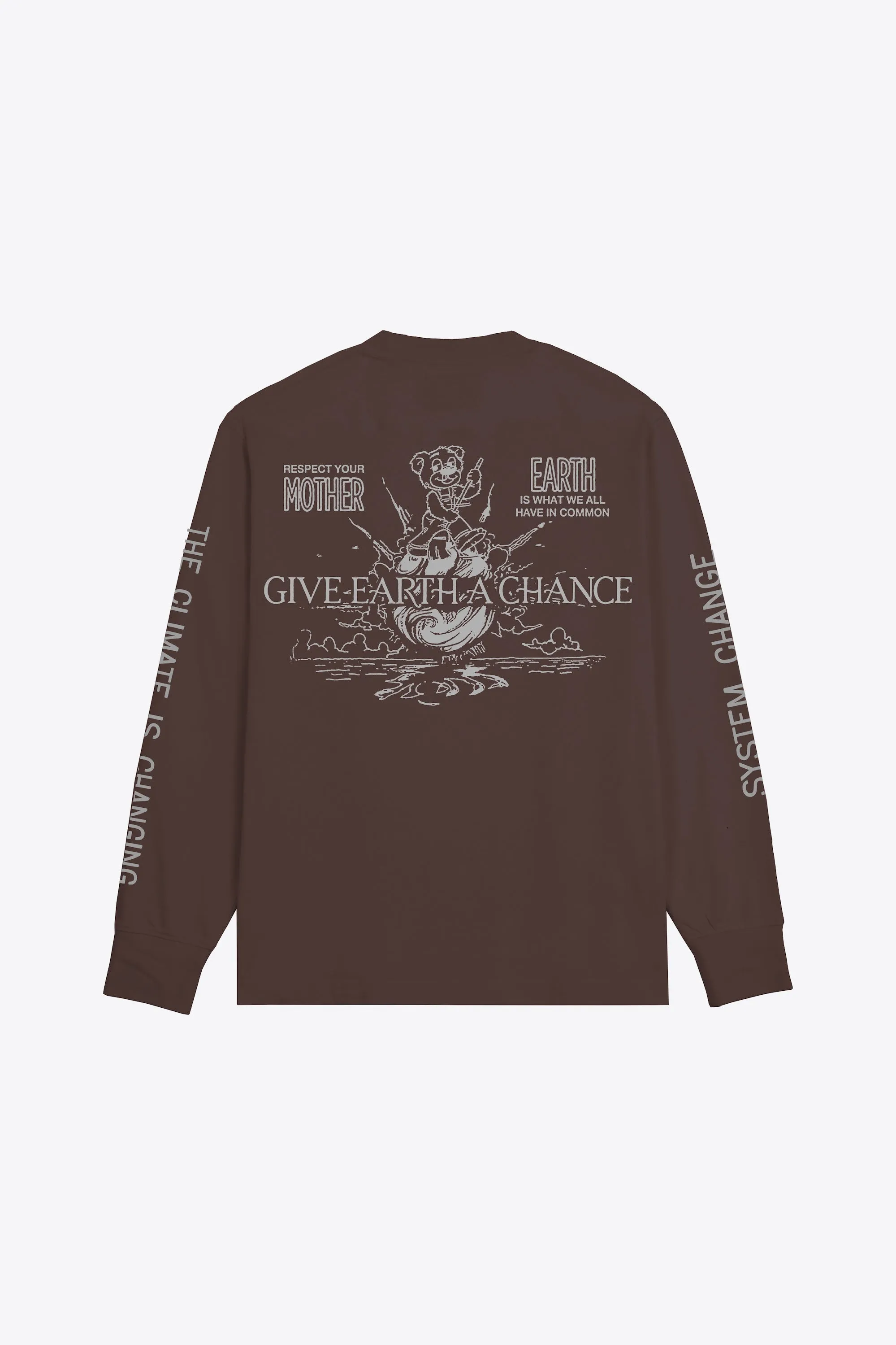 Give Earth a Chance Cuffed L/S (mulberry)