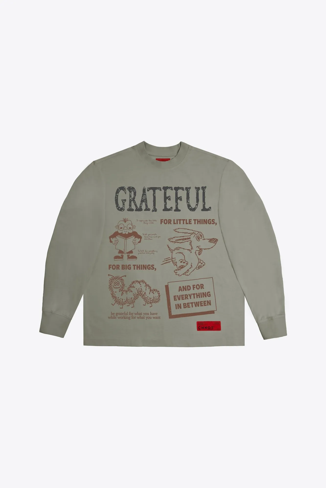Grateful L/S Tee (Fogstone)