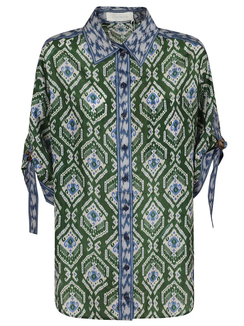 Green/Blue Wylie Relaxed Shirt