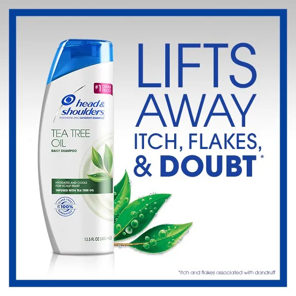 Head & Shoulders 2 in 1 Dandruff Shampoo & Conditioner. Tea Tree Oil. 13.5 fl oz