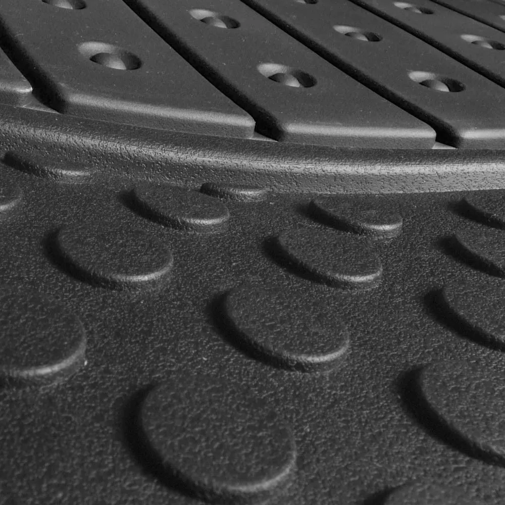 Heavy Duty ClimaProof Trimmable Touchdown Non-Slip Rubber Floor Mats Black