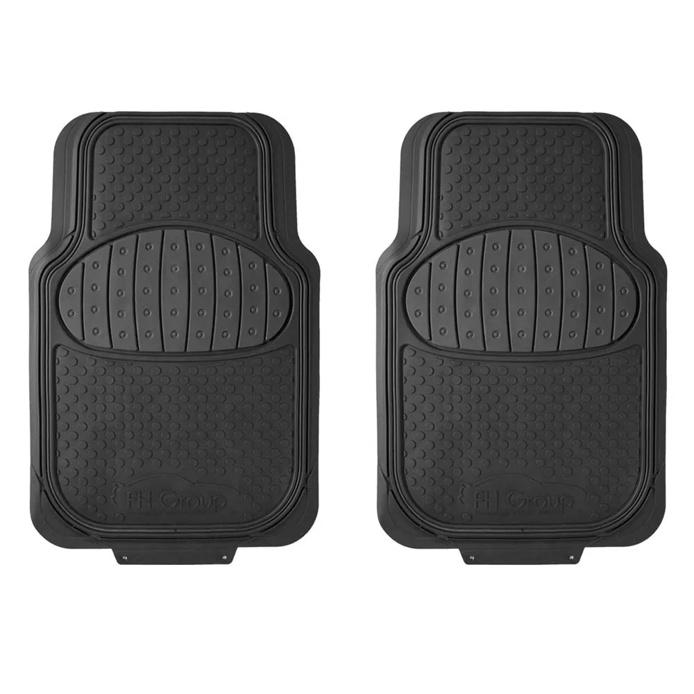 Heavy Duty ClimaProof Trimmable Touchdown Non-Slip Rubber Floor Mats Black