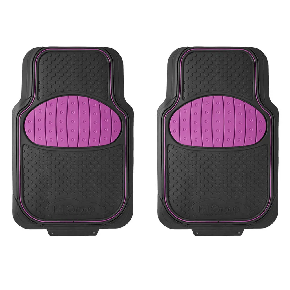 Heavy Duty ClimaProof Trimmable Touchdown Non-Slip Rubber Floor Mats Pink