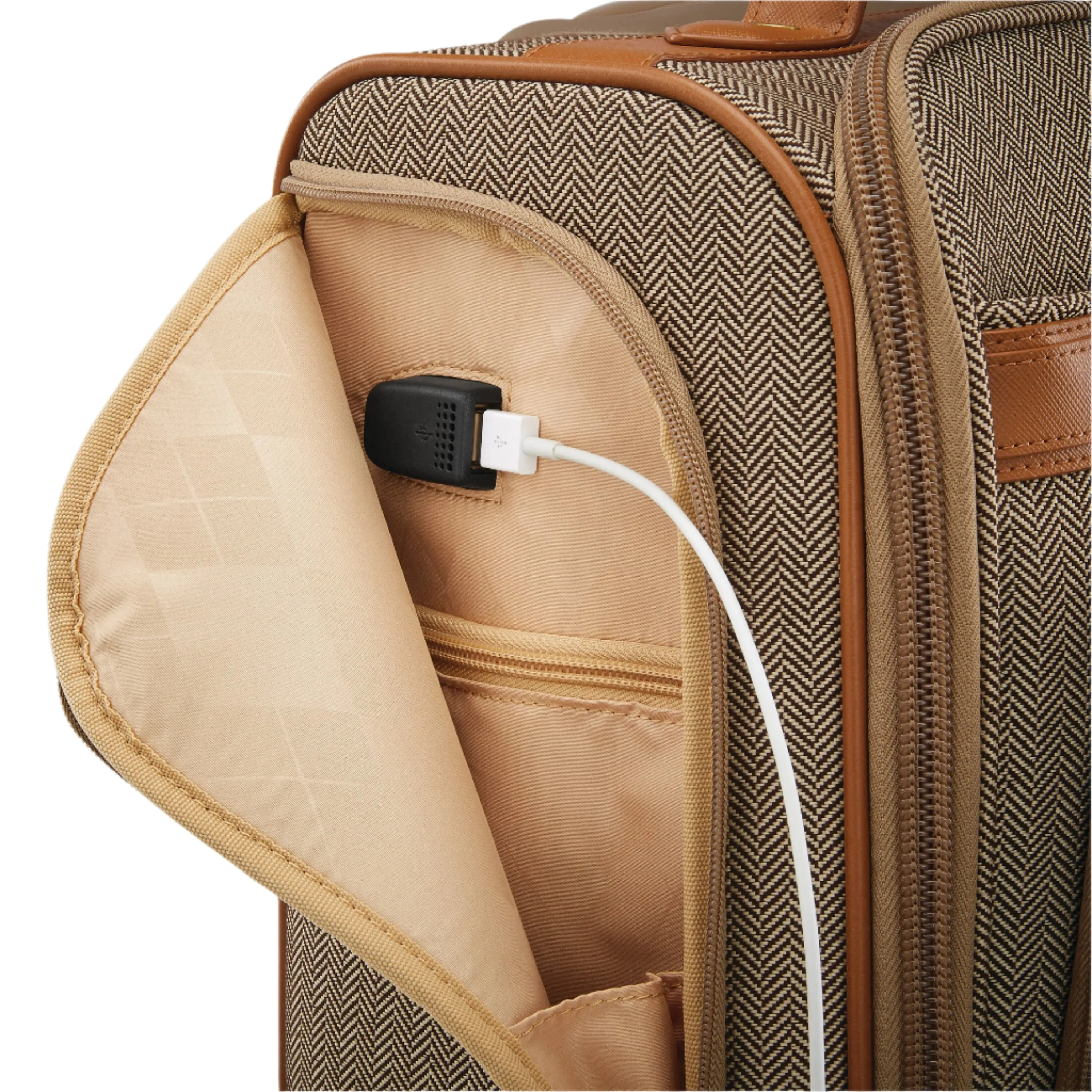 Herringbone Deluxe Carry-On Underseat Spinner