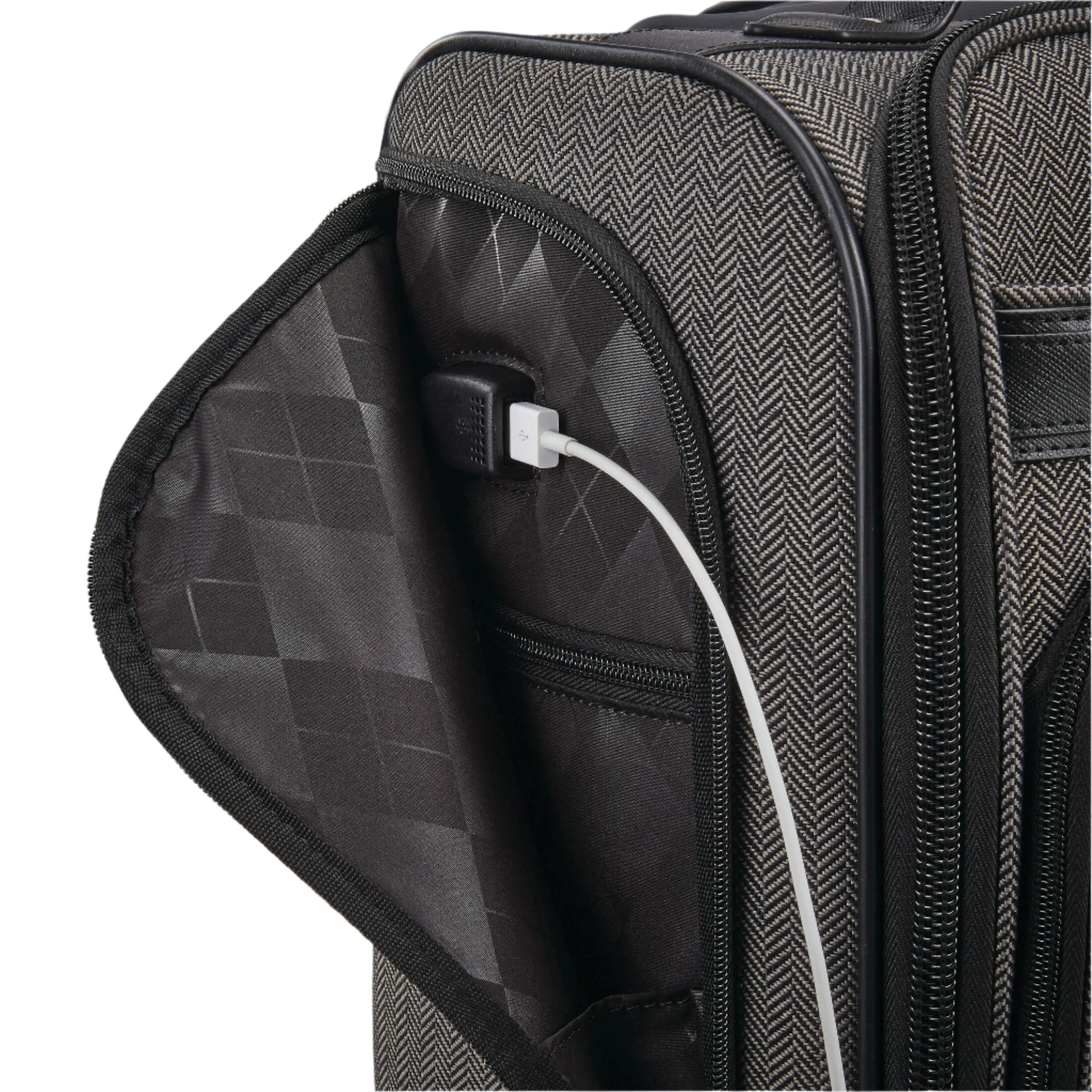 Herringbone Deluxe Carry-On Underseat Spinner