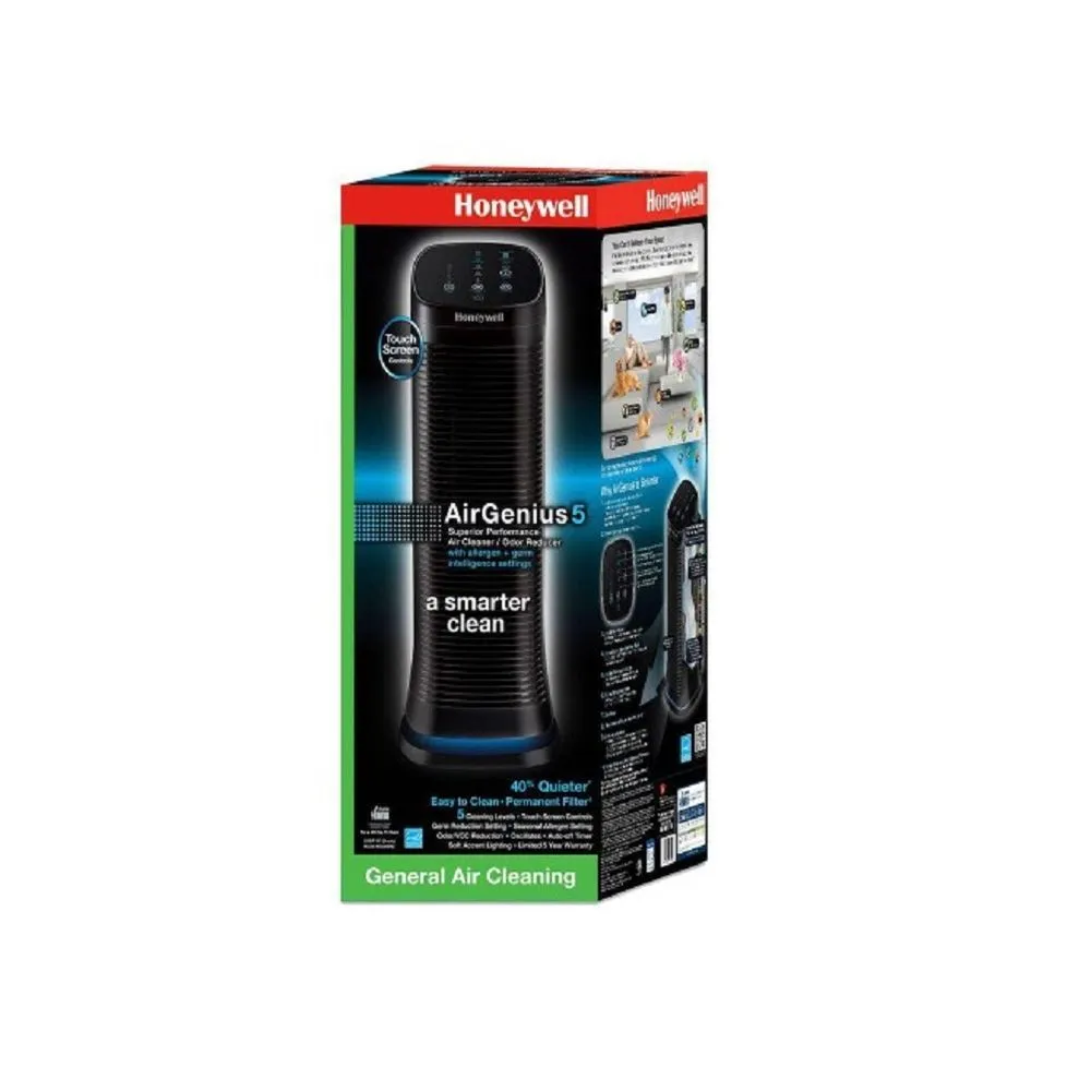 Honeywell HD320BHD AirGenius 5 Air Cleaner/Odor Reducer, Black