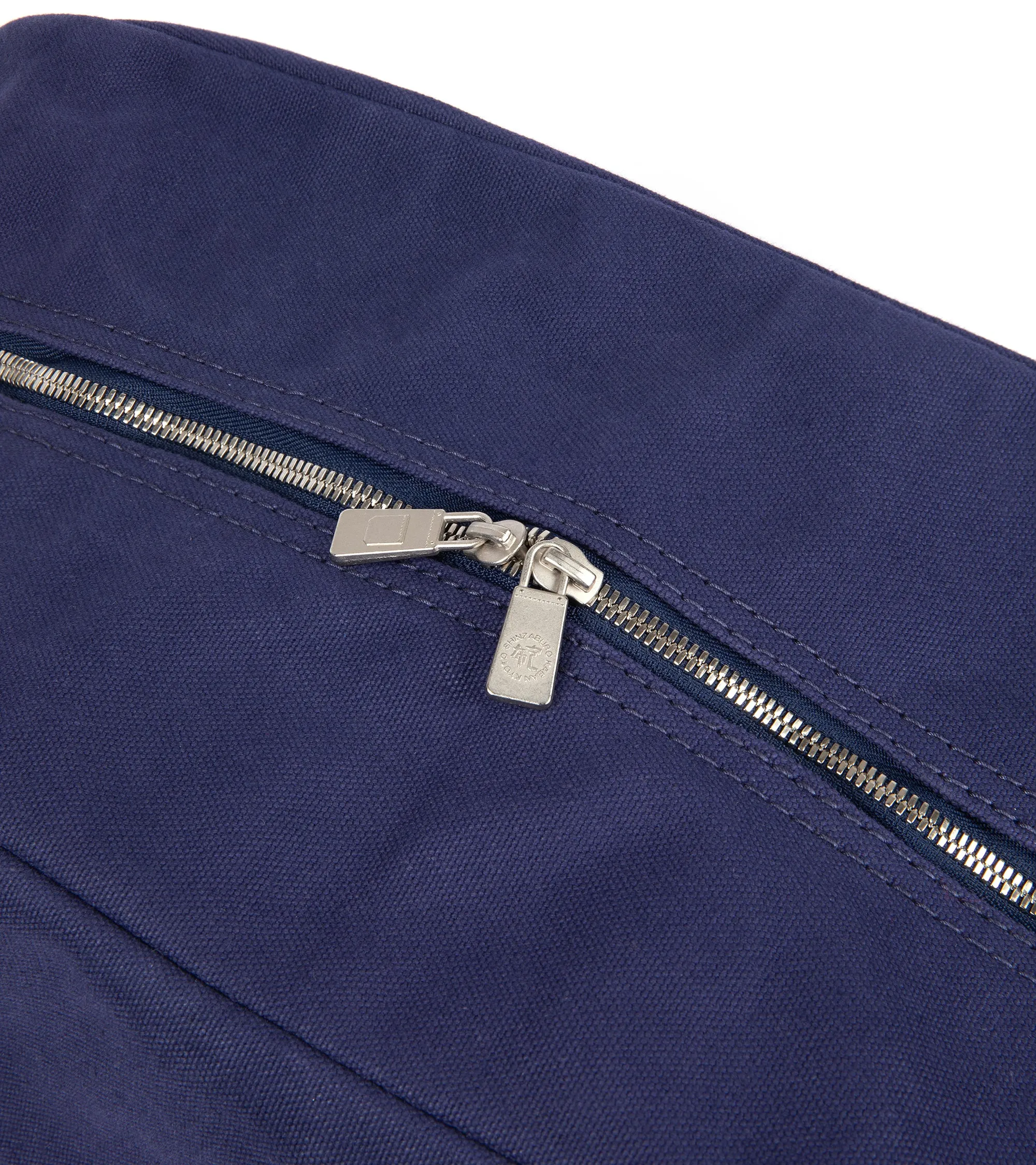 Ichizawa Hanpu Canvas Boston Bag: Blue