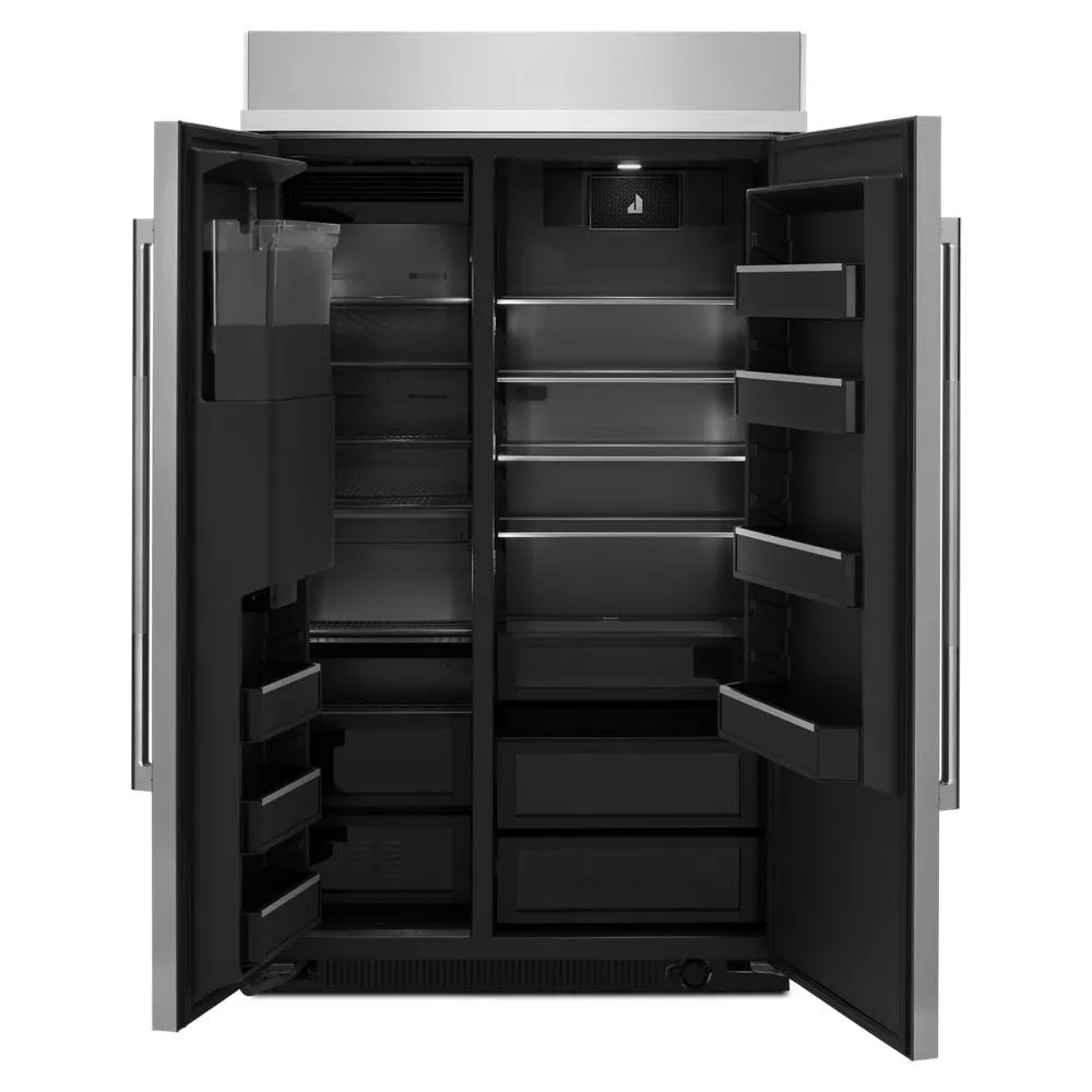Jennair JBSS48E22L Rise&#8482; 48" Built-In Side-By-Side Refrigerator With External Ice And Water Dispenser