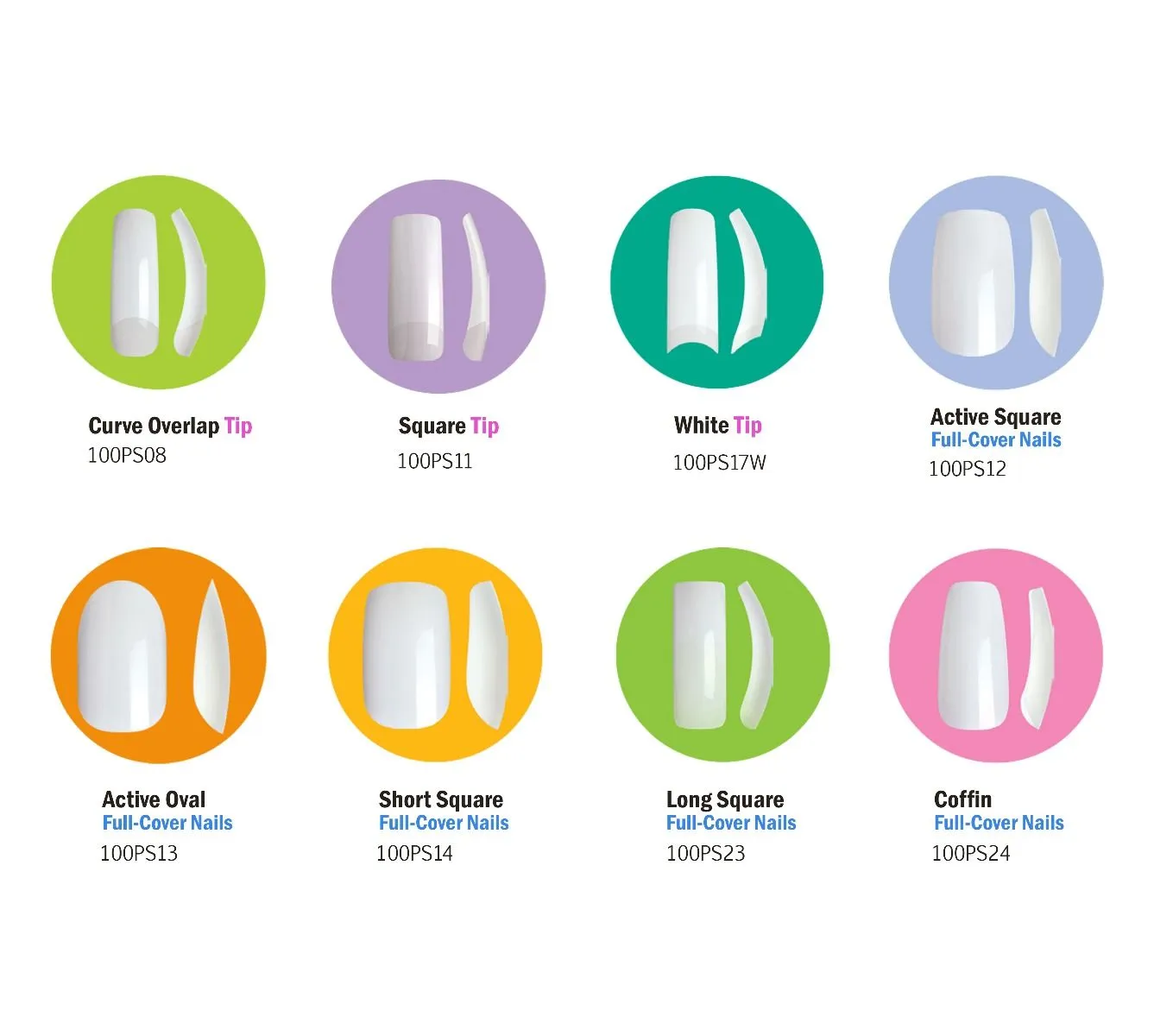 Kiss 100 Nails - Long Stiletto Nail Kit