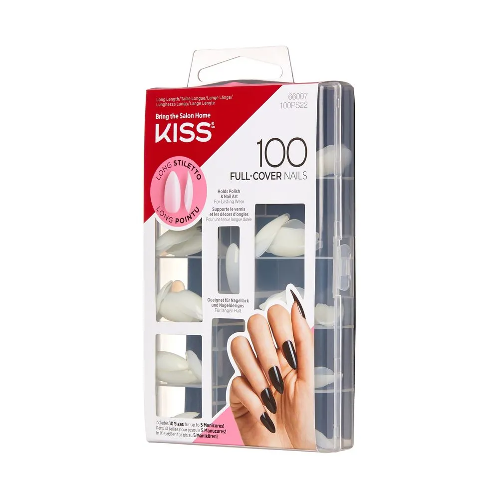 Kiss 100 Nails - Long Stiletto Nail Kit