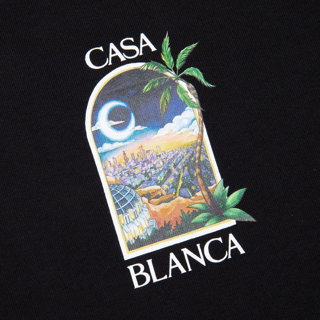 LA Night Printed T-Shirt - Black