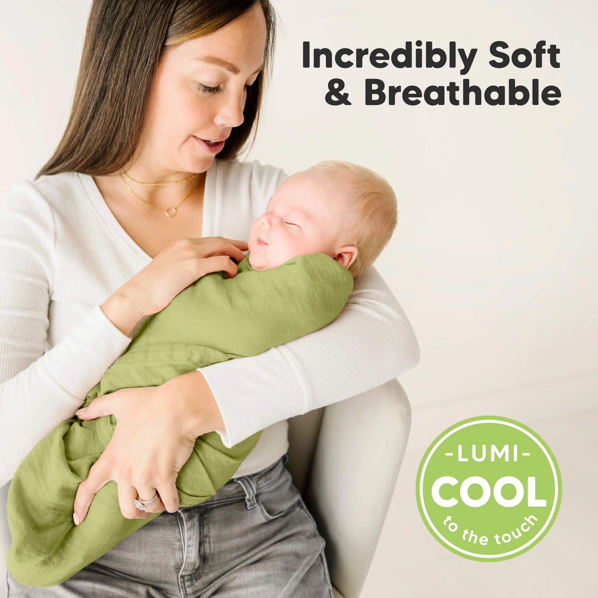 Lumi Muslin Swaddle Blankets (Primeval)