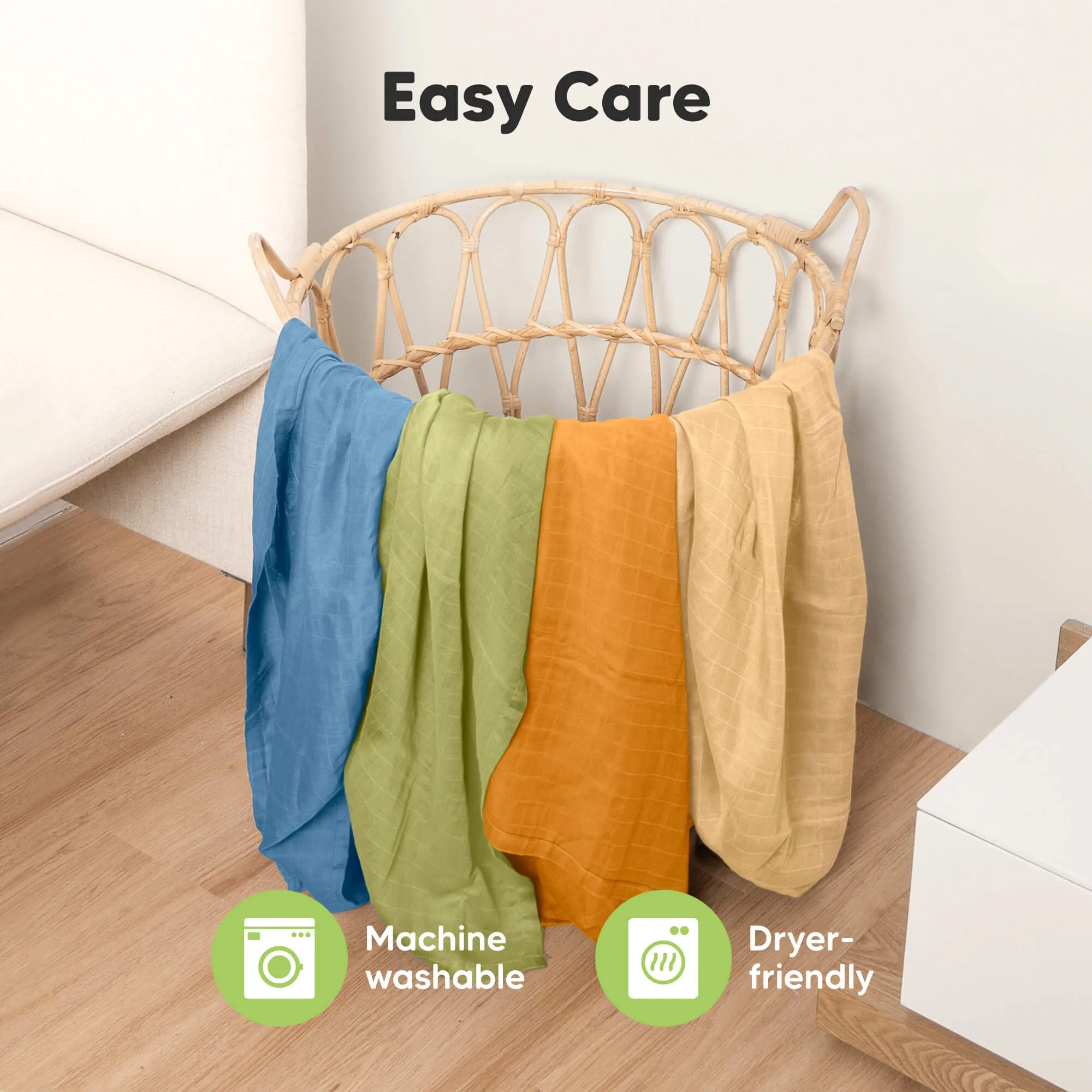 Lumi Muslin Swaddle Blankets (Primeval)